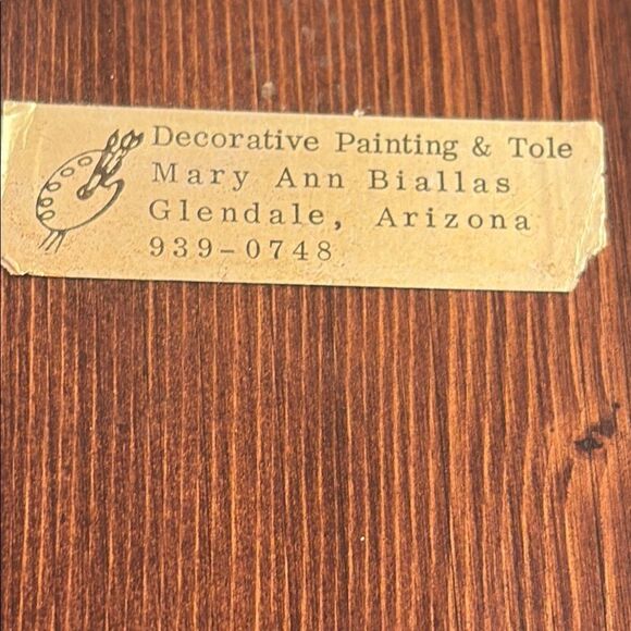 Hand painted Signed Strawberry Wooden Wall Decor - Picture 5 of 5